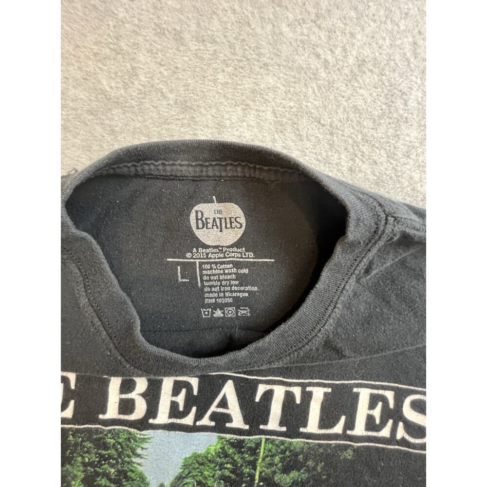 The Beatles Abbey Road Black Graphic T-Shirt Size L Rock & Pop Music - Picture 3 of 9